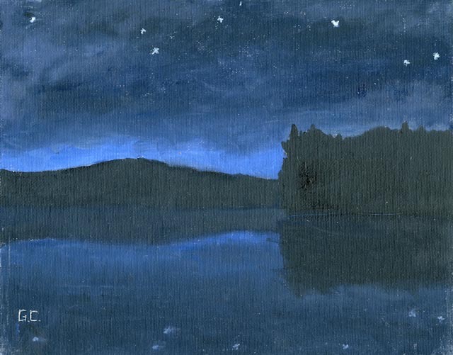 Star Lit Night Oil on Canvas